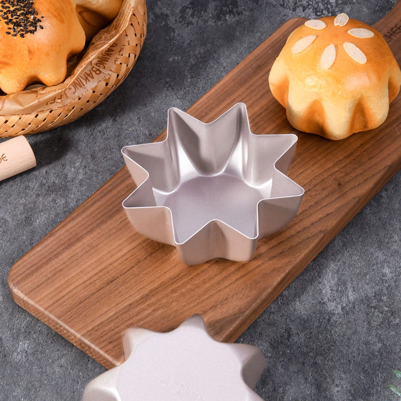 学厨 八角形模具菊花模面包潘多洛模星星包食品级蛋糕烘焙模具