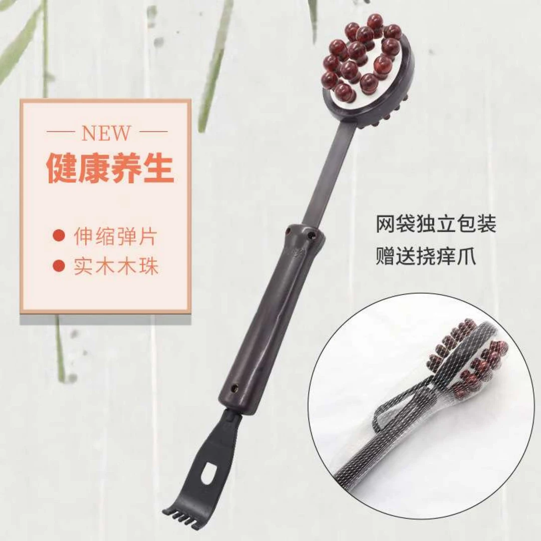 经络按摩棒背部按摩实木双面按摩捶老年人养生腿部按摩锤一个
