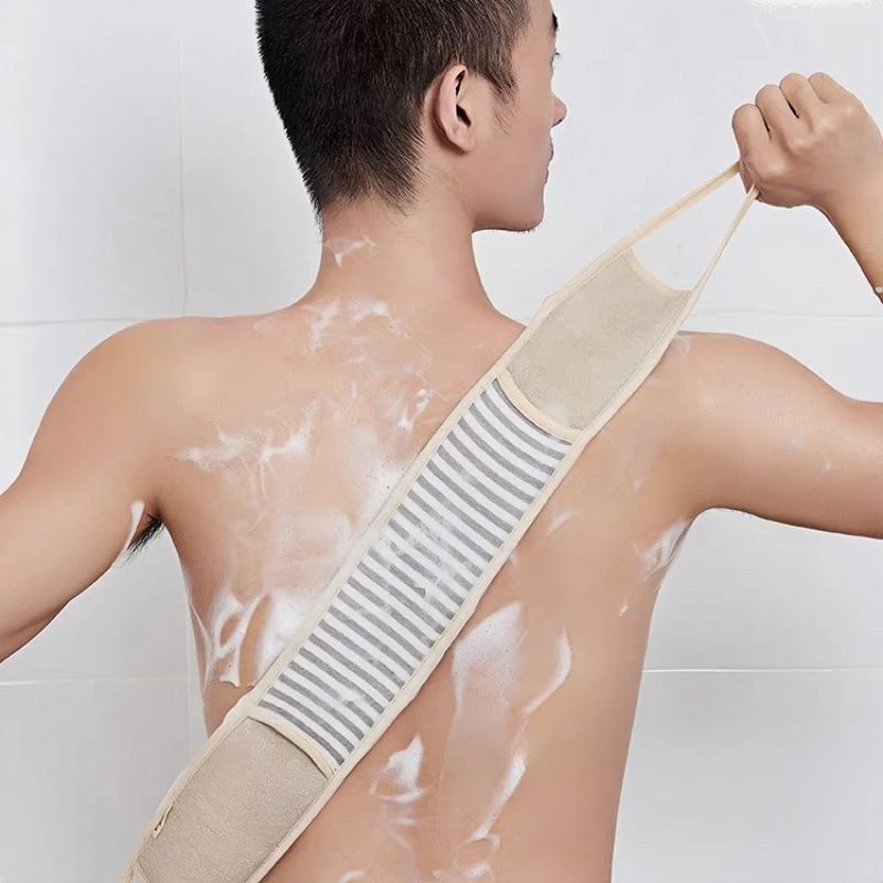 家用洗澡巾搓背条强力搓泥长条双面拉背条搓澡巾搓灰沐浴条神器一条