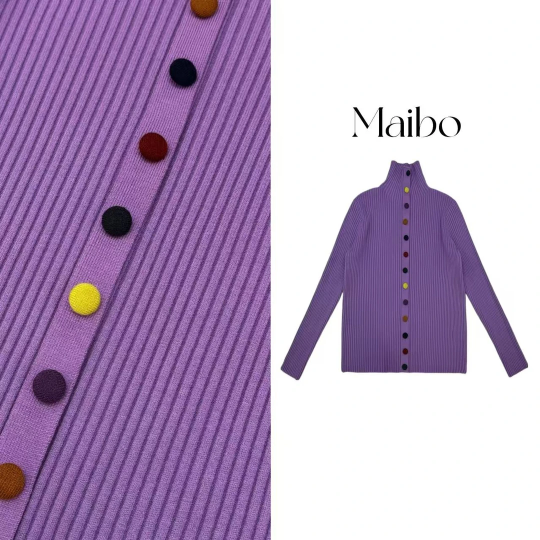 DD-9900针织毛衣高领长袖宽松显瘦秋冬保暖上衣