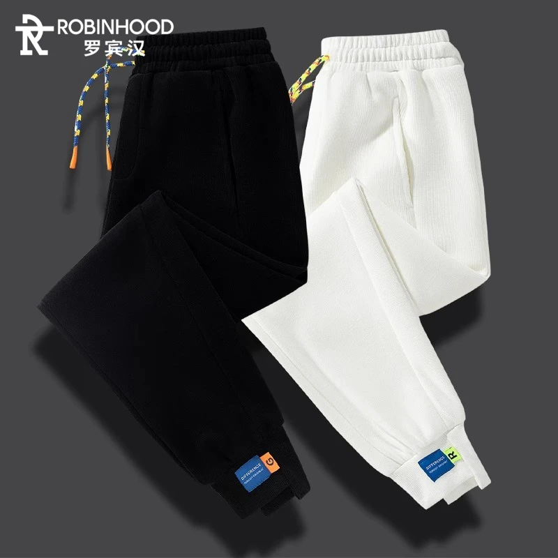 罗宾汉2025新款男士束脚休闲裤宽松哈伦百搭潮牌秋季运动卫裤男装