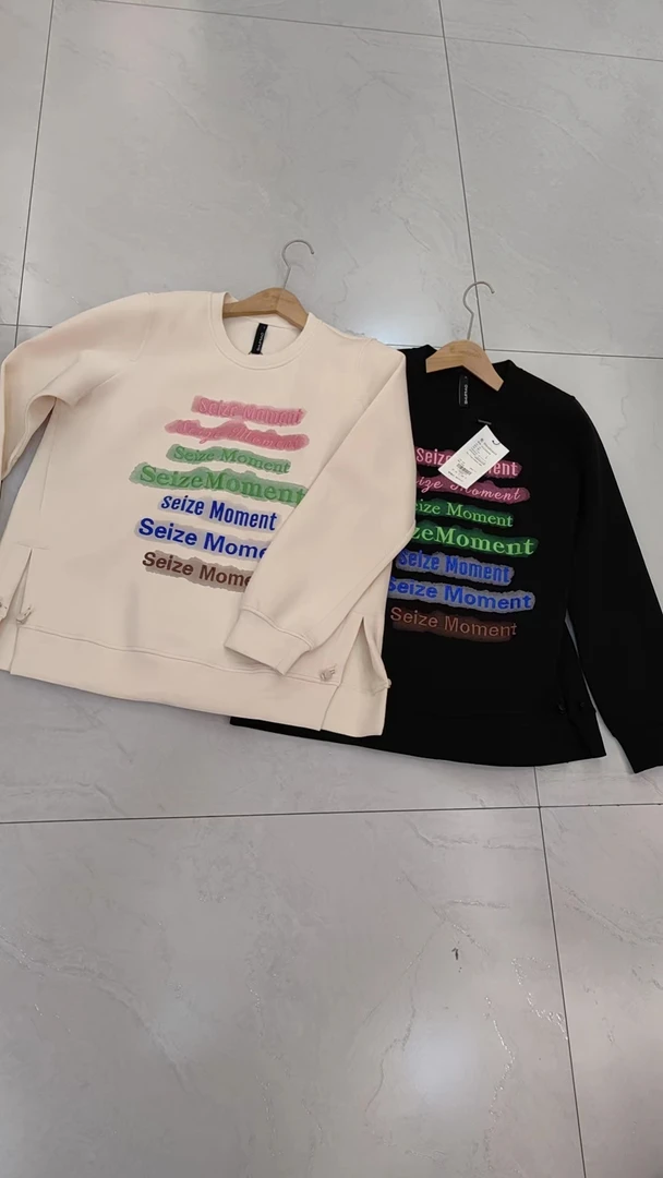 水淼2024冬款休闲时尚宽松大版卫衣