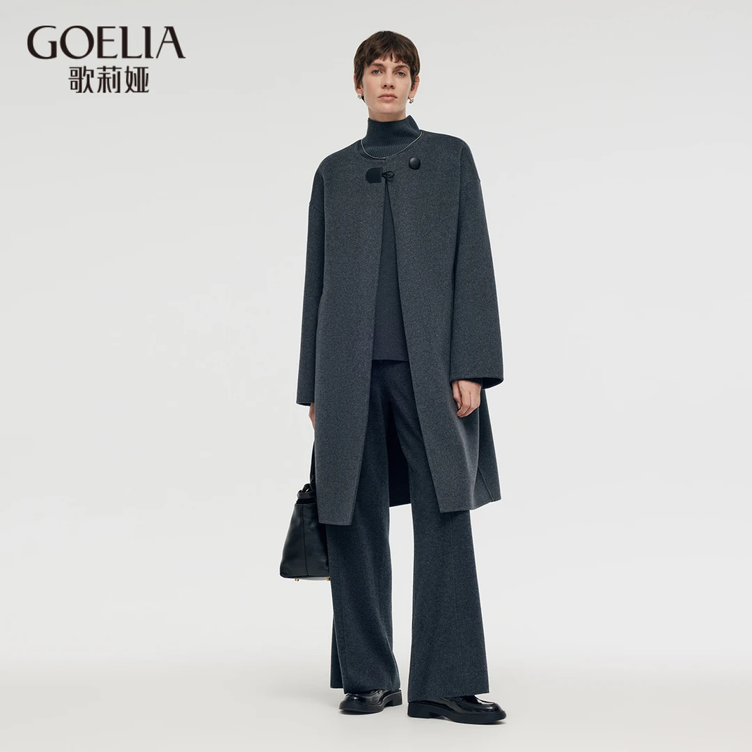 歌莉娅 新品 双面呢大衣 1CDL6N250