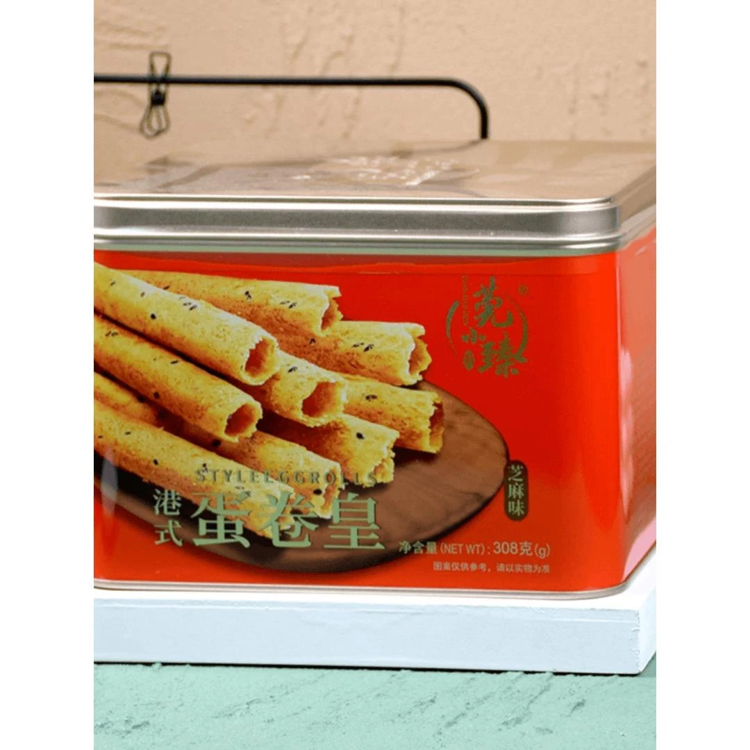 莞小臻港式原味香葱鸡蛋卷0*罐礼曲奇饼干糕点怀旧休闲零食