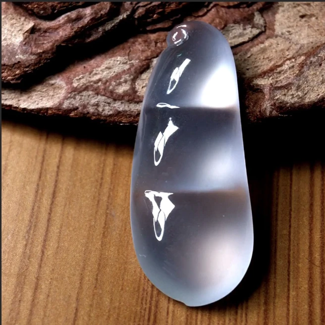 天然翡翠冰种福豆吊坠-展示链接专用