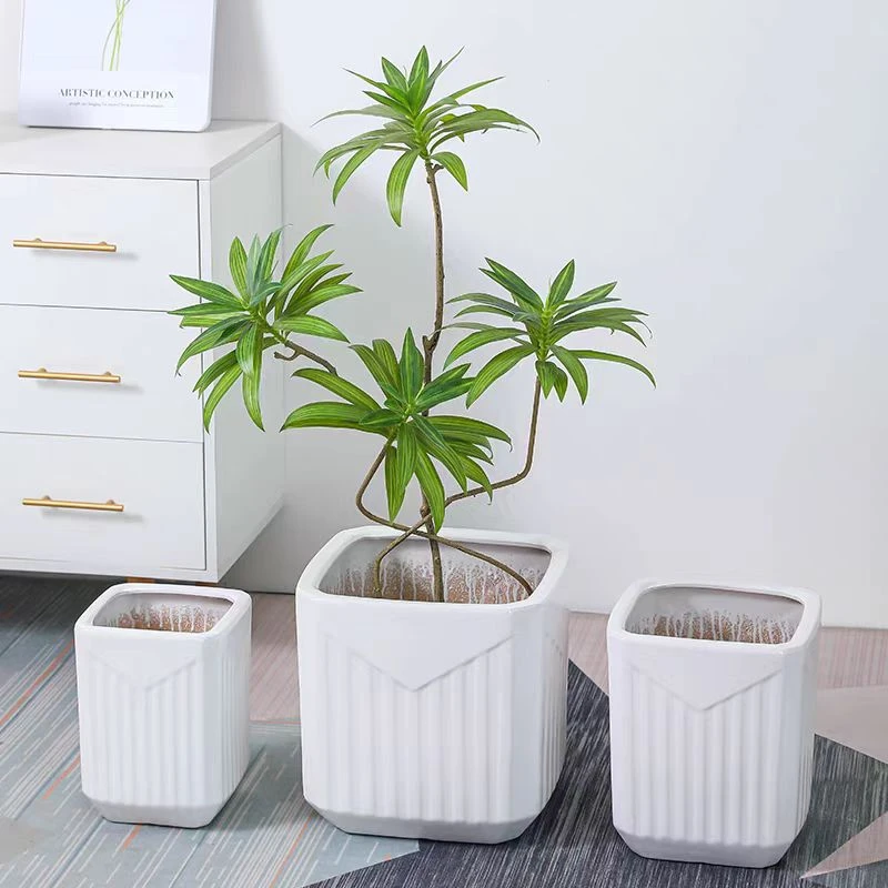 四方花盆（方形）陶瓷大口径家用户外摆放美观包破损适用于多种绿植