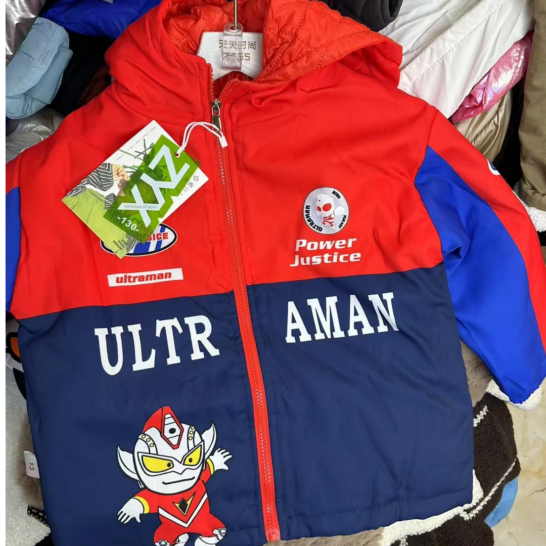 儿童二棉卡通冲锋衣男女童超声播航棉不跑棉尺码偏小夹棉不能过冬