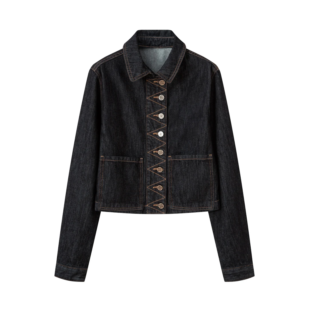 70021-V . 代购级原单系列-原色通勤牛仔外套