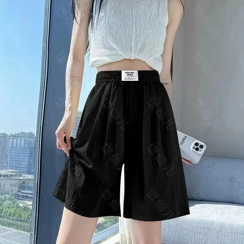 山本冰丝速干韩版沙滩五分中裤短裤薄款直筒运动复古夏季新款潮流