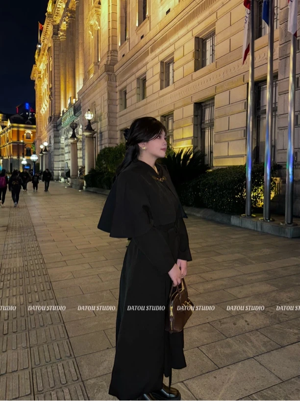 哒头.Studio【留洋千金】微胖mm大码2024新款加厚西装大衣羽绒外套