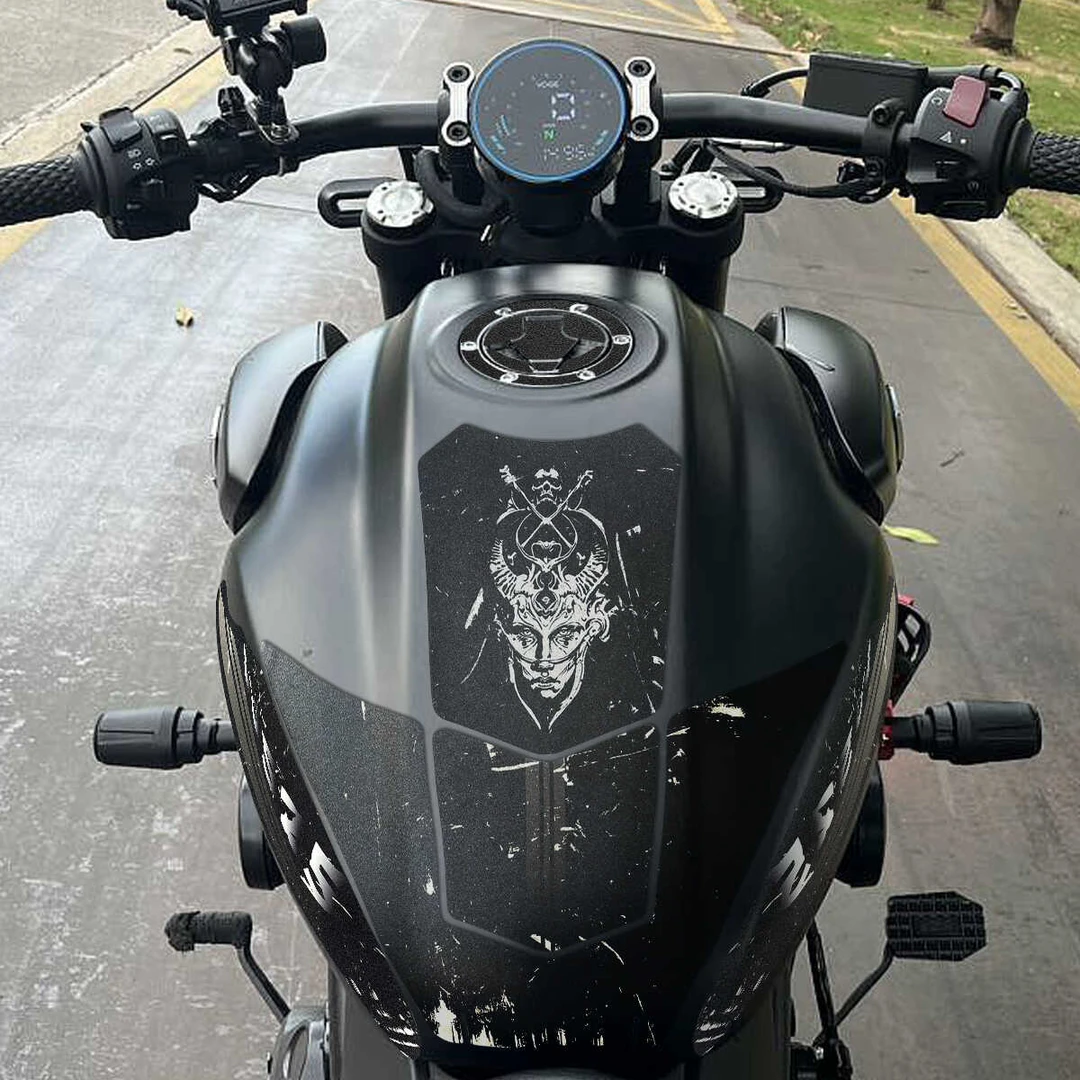 适用无极CU525油箱贴鱼骨贴护腿贴磨砂保护防磨防滑贴纸贴花贴膜