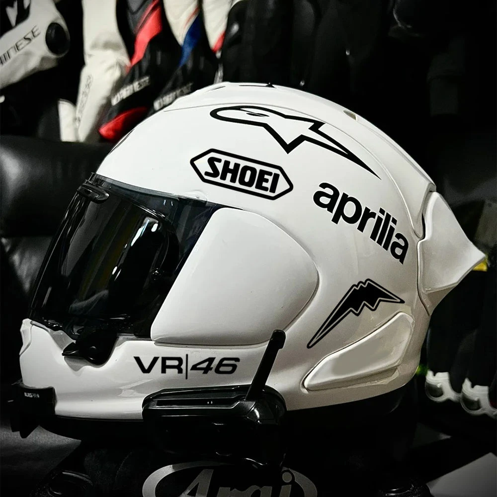 适用于摩托车头盔赞助商装饰贴纸LS2  SHOEI Arai镜片改装拉花贴