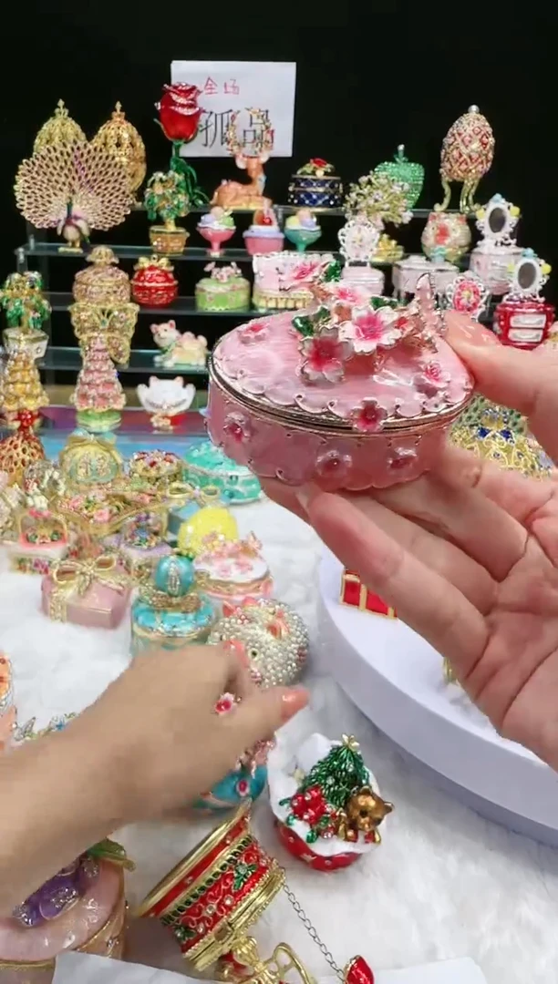 【闪购商品】茶宠珐琅首饰盒摆件AD101