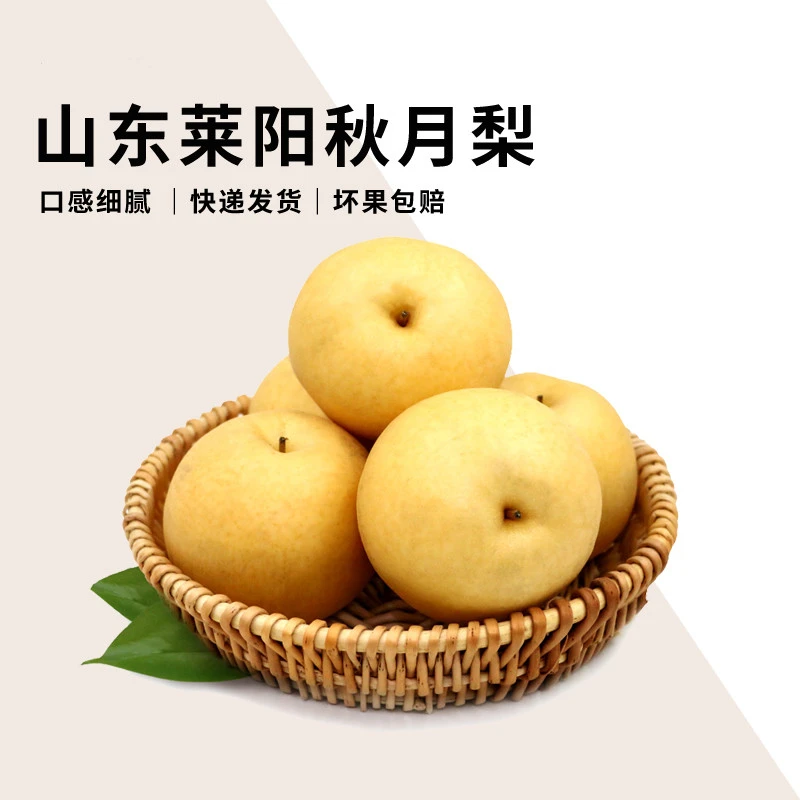 【鲜果小镇】正宗莱阳秋月梨新鲜爆汁4.5-5斤 脆甜皮薄 顺丰包邮