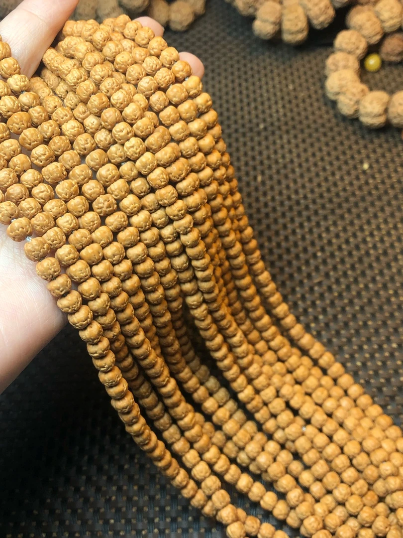 原桩佛手五爪金龙108*0.5爆肉南瓜矮桩小佛手金刚菩提手串新籽