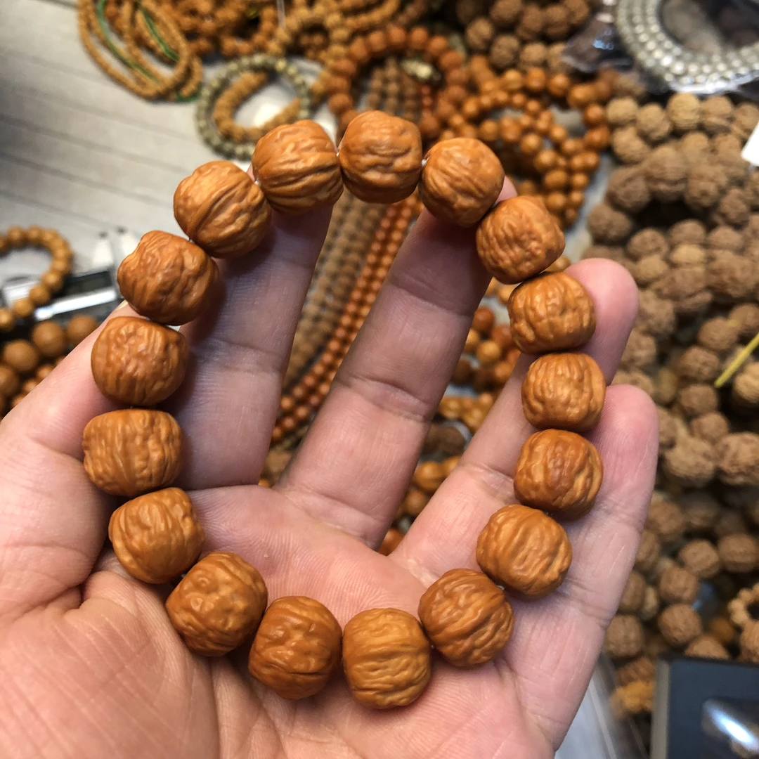 蛤蟆头蛤蟆背手串13-14mm左右猴头核桃手串精品小蛤蟆头猴头核桃