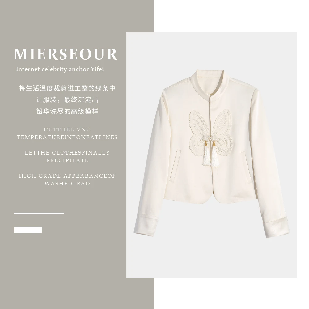 Y 黑l金系列【花辰夕月】中式刺绣轻薄羽羽外套66085