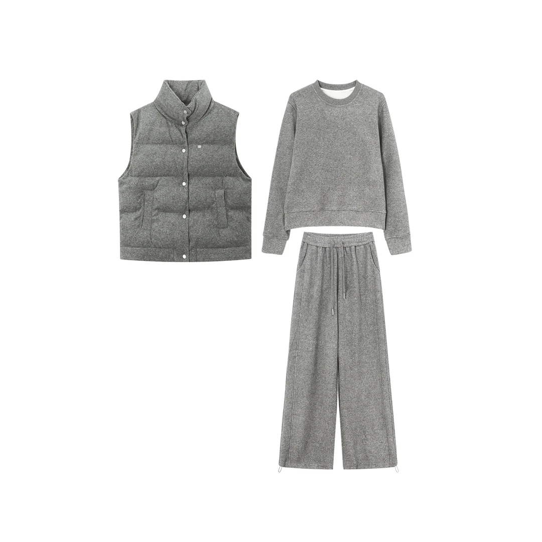 2024冬季新款时尚显瘦马甲三件套装8833801