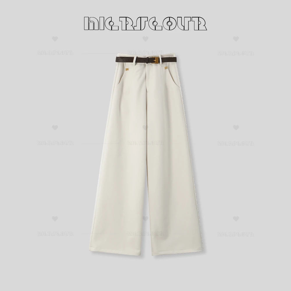 MIERSEOUR黑l金系列 新款静奢休闲阔腿裤8832225