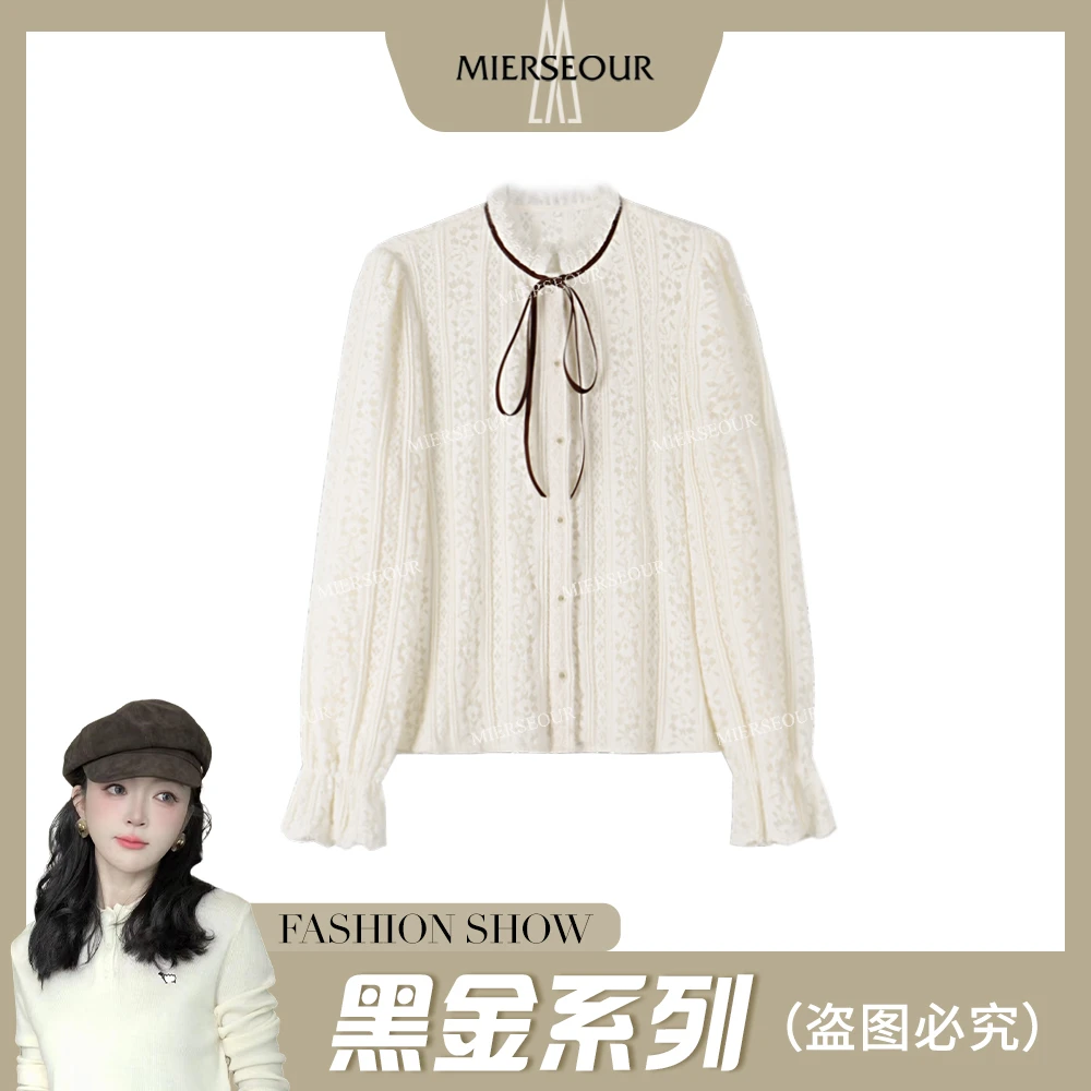 MIERSEOUR黑l金系列【公主日记】法式萝莉衬衫上衣86A1627