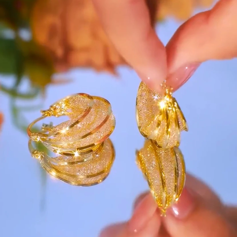 铜合金耳饰 191【三生三世】百搭耳环女高级感气质显女人味耳饰高货