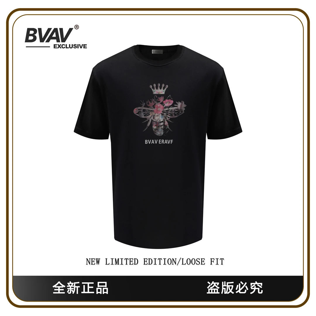 BVAV 2024年新款【变色蜂王】100%纯棉男士短袖T恤BV125