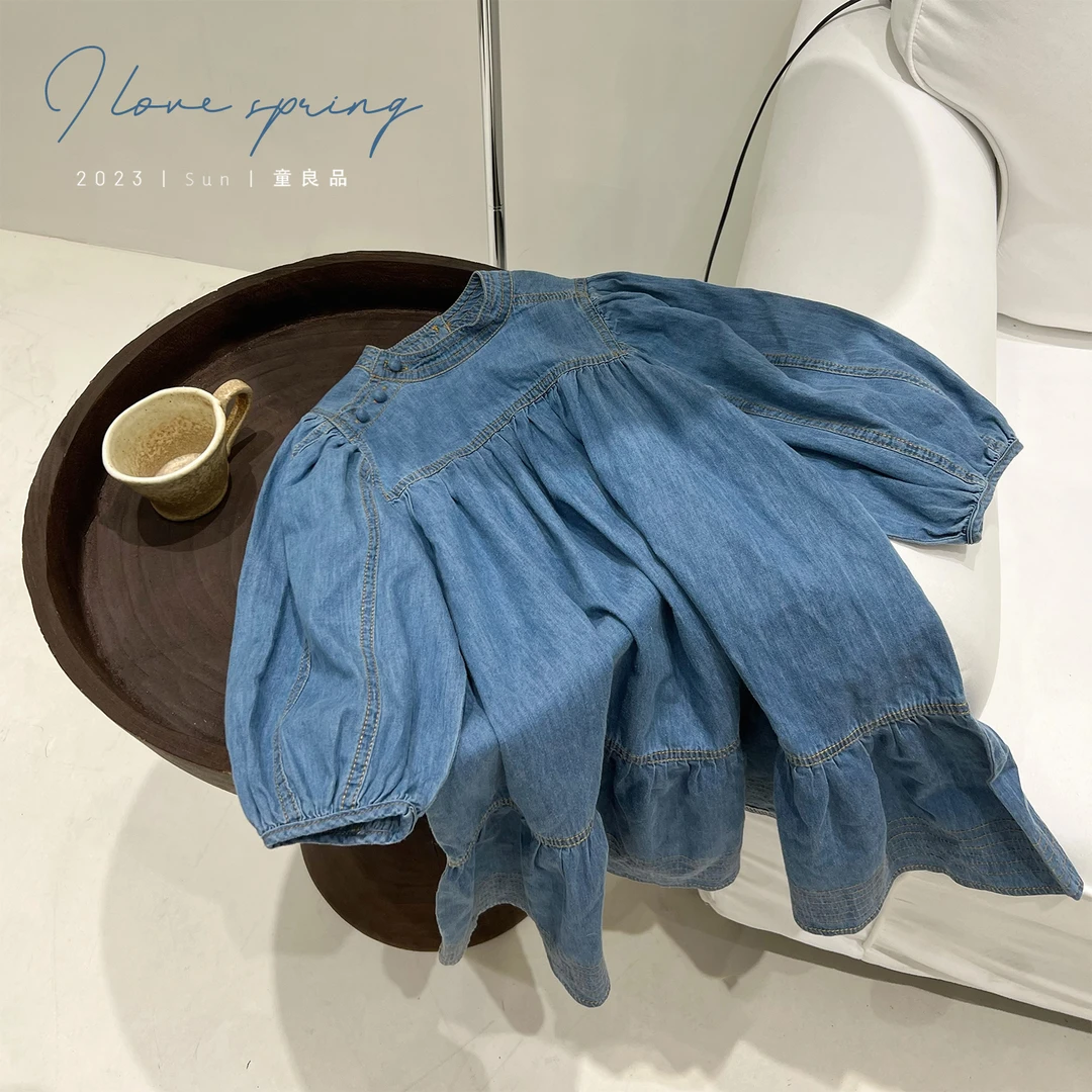童良品丨女童牛仔连衣裙