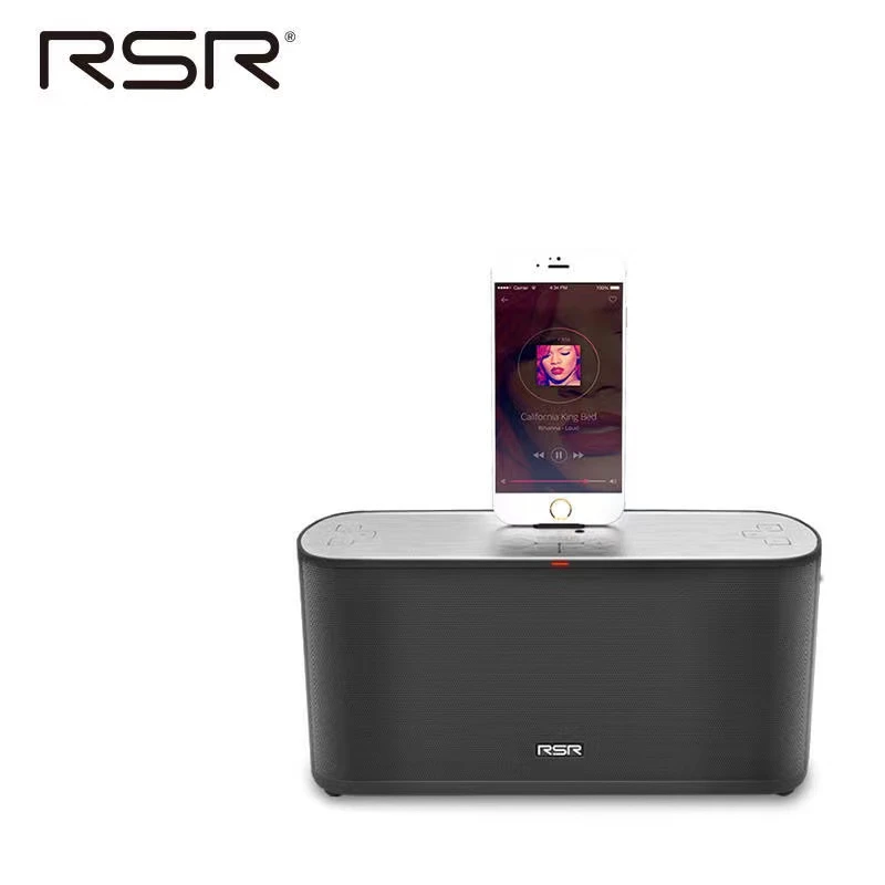 未使用 【标】RSR DS909苹果座机音响 支持蓝牙/AUX/耳机输出口