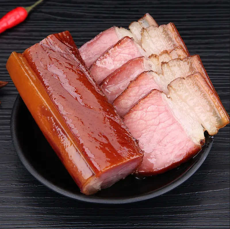 湖南茶树烟熏后腿老腊肉【直播现称】