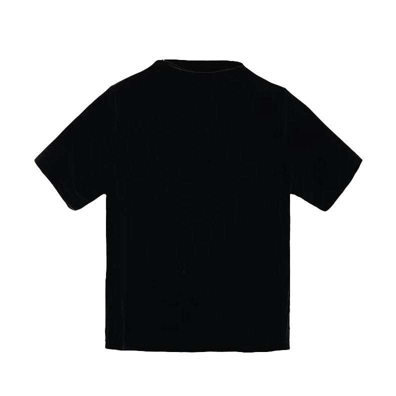 小立领早春经典极简丝绒收腰时尚轻奢半袖百搭休闲短袖显瘦T恤女