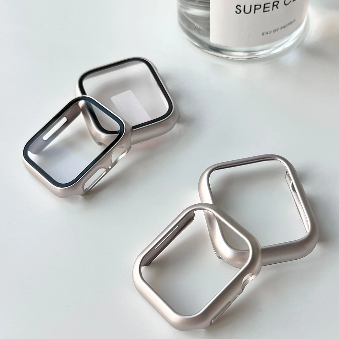 soko星光色PC保护壳适用于 apple watch8代76543SE保护壳