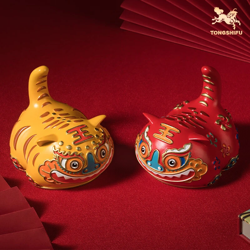 铜师傅《记忆中的布老虎》客厅桌面摆件 家居装饰工艺品