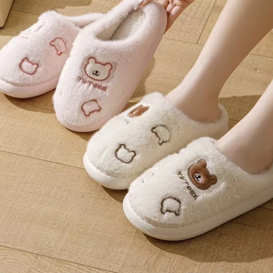 新款棉拖2024女士毛毛绒家居室内保暖加厚底防滑秋冬季外穿式室外