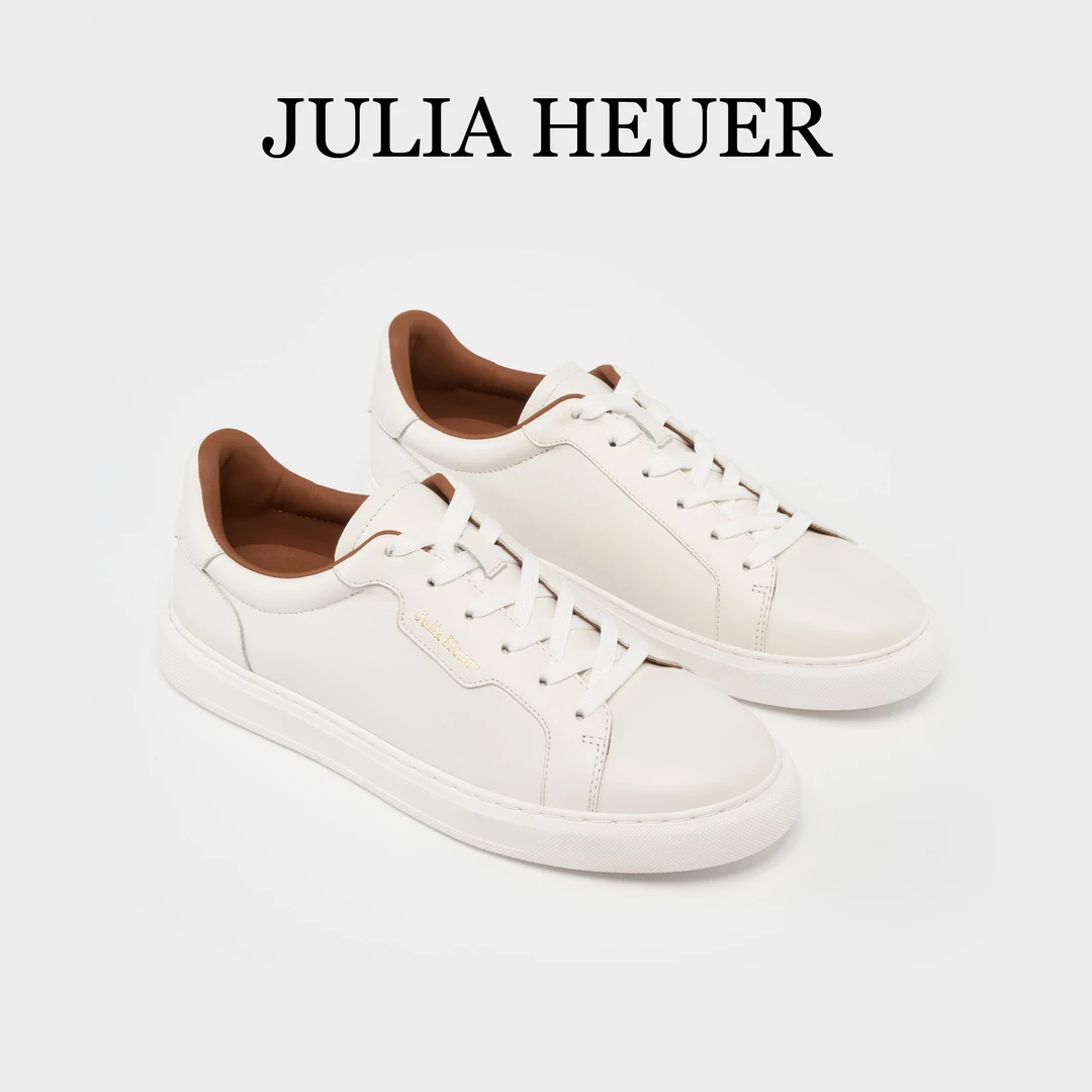 朱莉亚丨JULIA HEUER休闲舒适百搭手工缝线经典系带小白鞋女2368