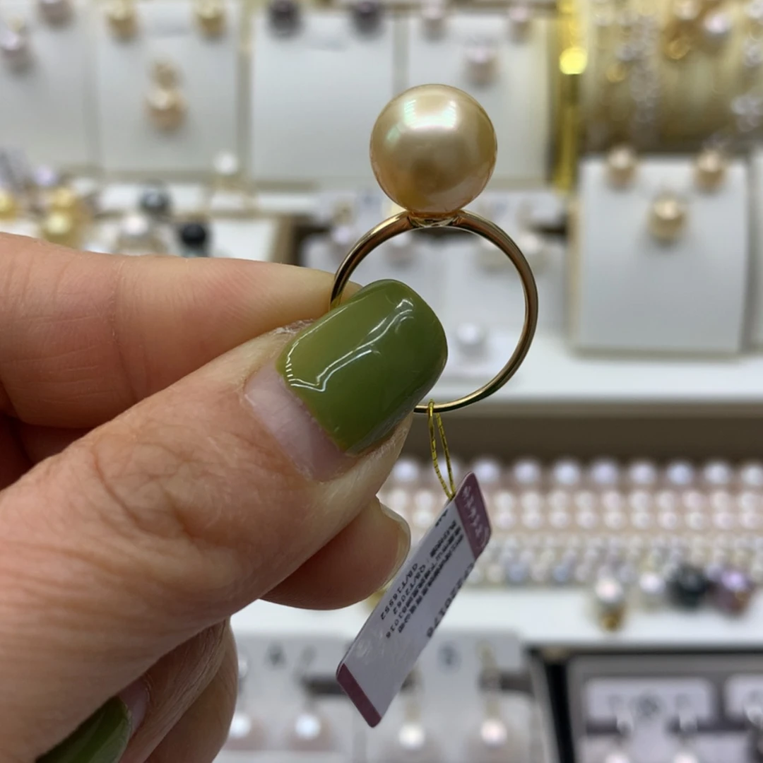【闪购商品】海水珍珠戒指18K金镶嵌
