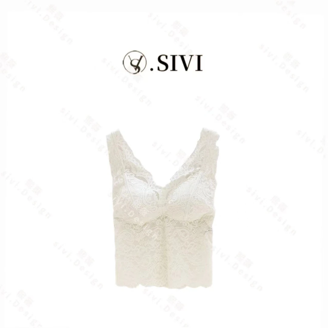 SIVI【美轮美奂】2024早春新款时尚简约百搭女背心舒适吊带F3267