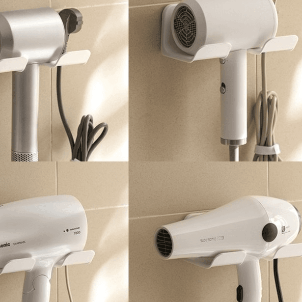 电吹风机置物架免打孔卫生间壁挂支架浴室风筒收纳放置架子壁挂式