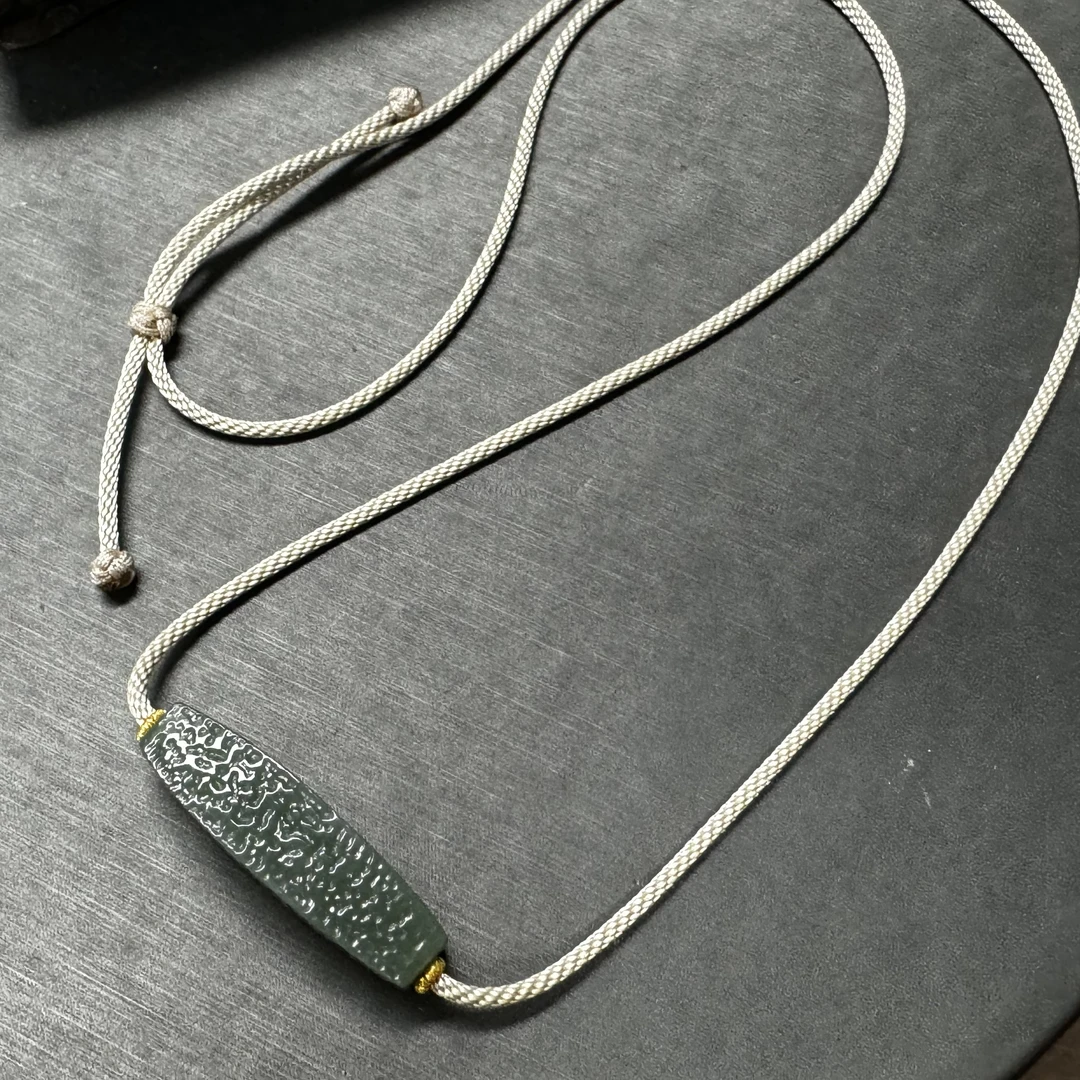 和田玉 仿古珠 吊坠是36/10 时尚百搭饰品
