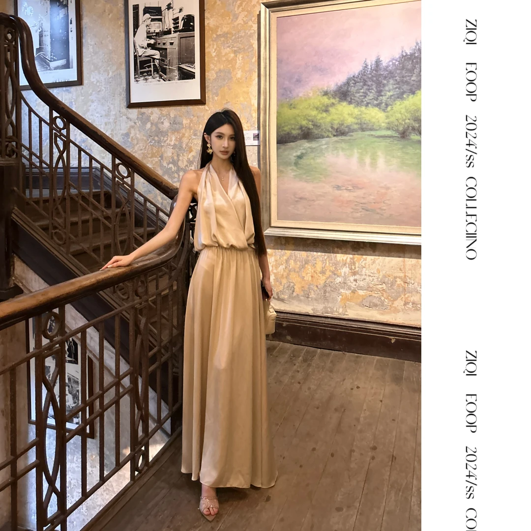 ZIQI 时尚轻奢高端精致气质法式名媛小众设计师连衣裙 S1411