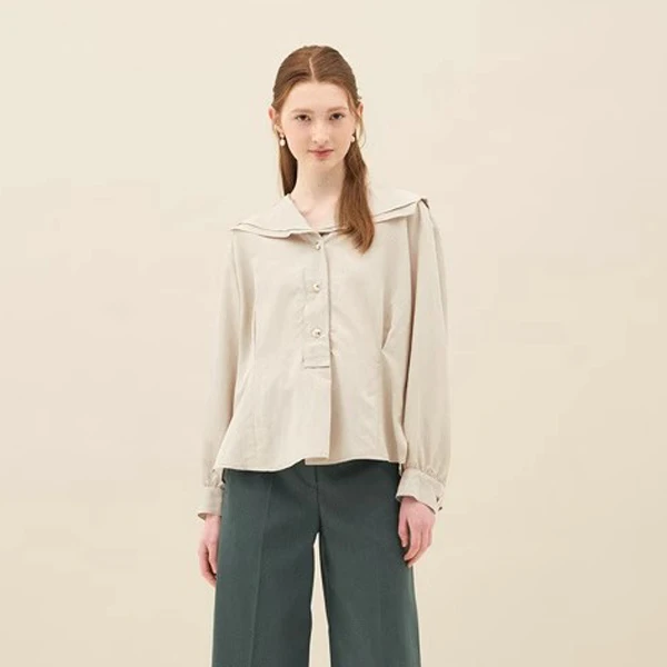 韩国一线大牌淑女海军领衬衫特价不退换