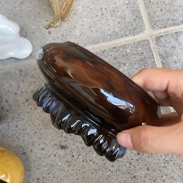 紫砂茶壶陶瓷摆件