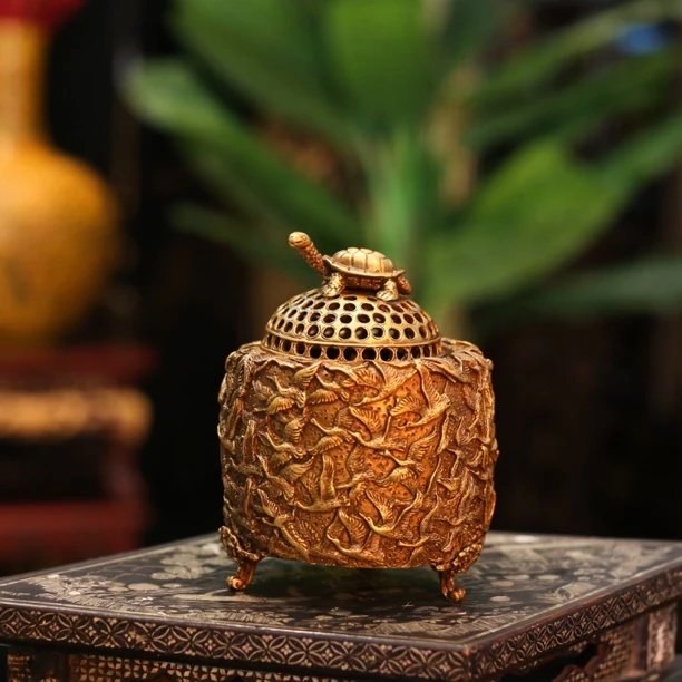 【本尼家】GY161香熏炉乌龟摆件家檀香高端奢华香炉书房玄关桌装饰