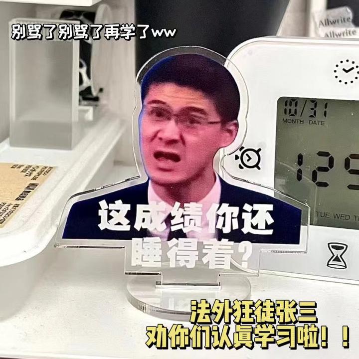 罗翔老师督促学习创意立牌搞笑站牌送朋友生日礼物书房摆件小型