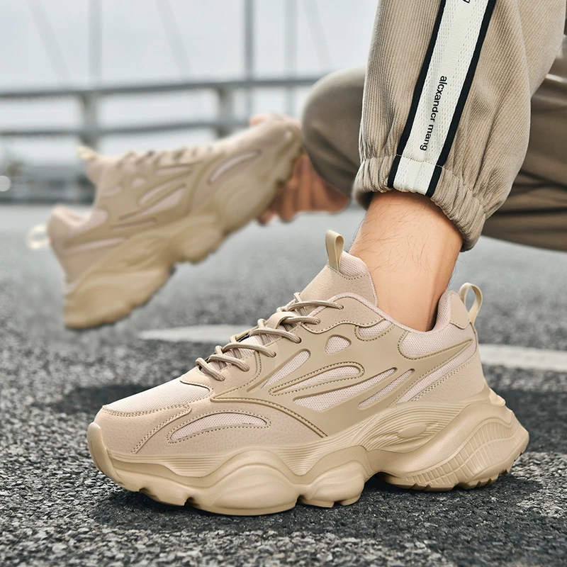 （工厂直销）大码男鞋46码47码48码运动休闲老爹鞋保暖密网休闲鞋