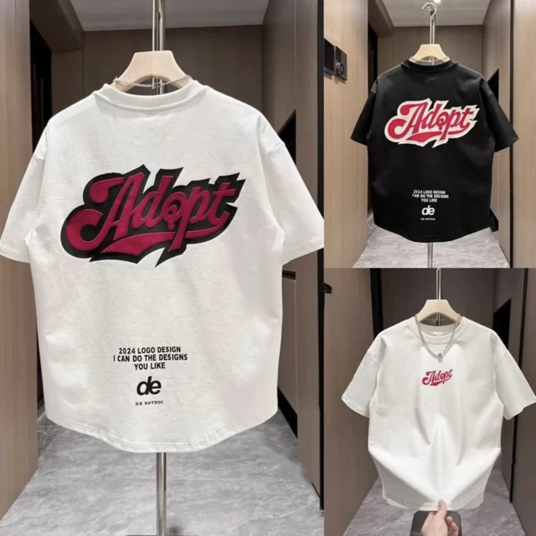 夏季新款燕尾半袖体恤时尚潮流字母印花圆领百搭短袖T恤上衣男士