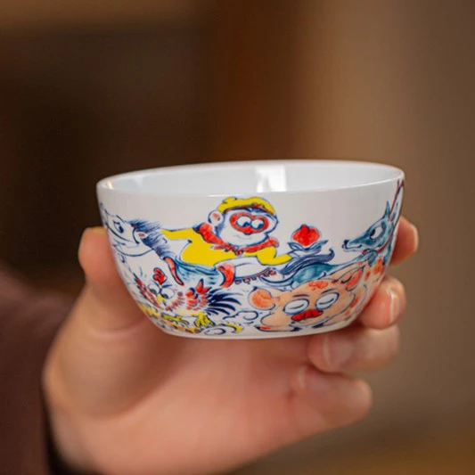 昨明陶瓷全新国潮缸杯 新中式 创意 高档【十二生肖】