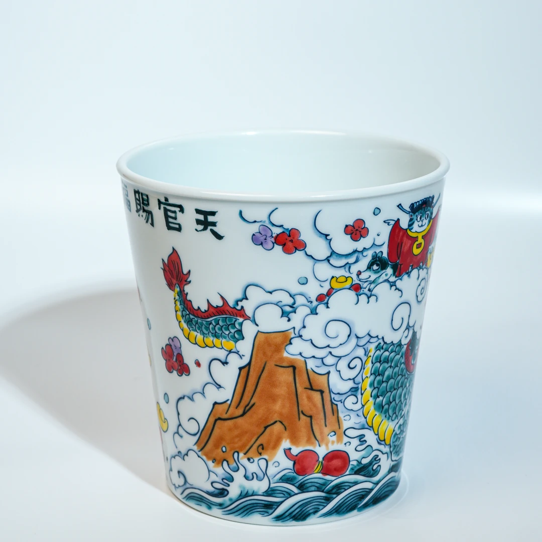 昨明新国风国潮大冰桶（天官赐福）