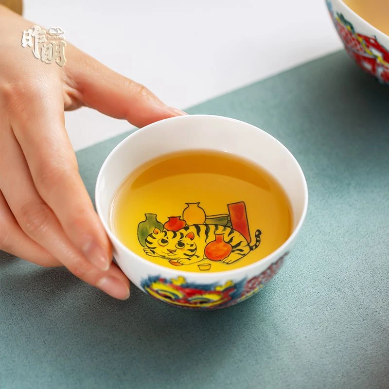昨明国风国潮遇见景德镇主人杯缸杯