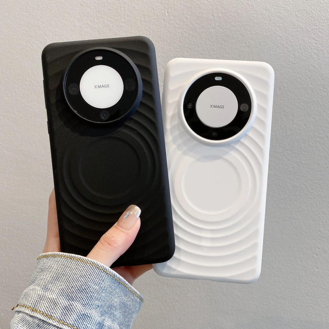 简漾华为mate60pro手机壳真液态硅胶肤感手机壳magsafe磁吸手机壳