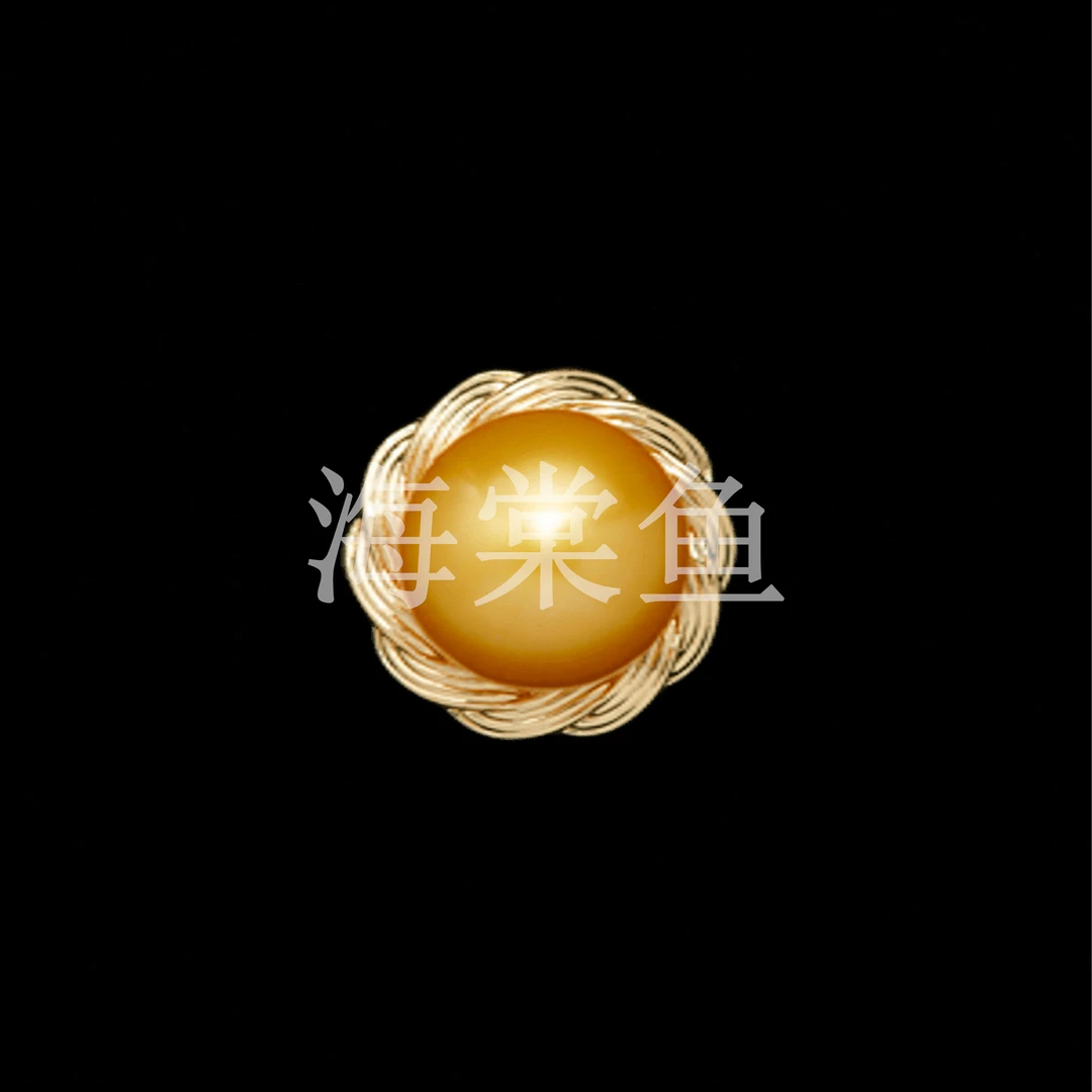 铜合金戒指 时尚气质百搭金色珠珠开口戒指3712